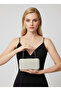 Ecru Color Glitter Wire Wrapping Women's Evening Dress Bag
