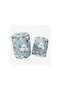 Blue-White Rose Puf - 4