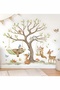 Cute Forest Animals Sticker Set - Tree and Cute Forest Animals Kids Room Wall Sticker - 2