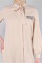 BEAD EMBROIDERY DETAILED SCARF COLLAR TUNIC 43530 - 4