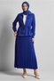 Satin Suit with Pleated Skirt 45385 - 2