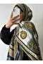 Checkerboard Pattern Cotton Jacquard Shawl - 3