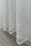 Ttm Skirt Patterned Tulle Curtain – Guipure Detail 1/3 Pleated | Transparent |   Elegant Design Suitable for Every Room - 3