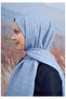 شال COTTON MONOGRAM A PATTERN - أزرق جينز - 3