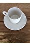 Tea and Cup Saucer in White Line Karakat (6Pcs) - 4
