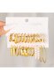 Elegant 12 Pcs Gold Colour Hoop & Pearl Earring Set - 4