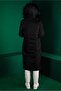 Fur Hooded Puffer Coat 90318 - 3