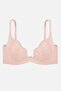 Oyster Lace Printed Bra-Unpadded Non-Padded Underwire-2822-Powder