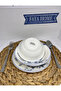 6 Pieces Güral Porcelain Shower 1891 Bird Pattern 14 cm Soup Bowl - 8