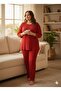 Women's Red Pumpkin Pajama Set