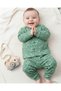 Baby Boy Newborn 3-6-9-12 Months Snap Fastener 100% Cotton Nightgown Pajama Set