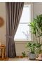 Brown Honeycomb Velvet Textured Background Curtain Flat Stitched Extrafor Drawstring 1stClass Quality - 3