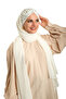 White Back Tie Shawl Chiffon Sequined Pleated 1910_42