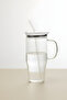 Laletta Classic Mica Lid Glass Thermos Cup with Straw 1200 ml – Leak-Proof Thermos, Cold and Hot - 4