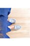 Gray Suede Genuine Leather Women's Loafer Shoes