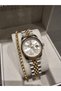 Yellow Metallic Steel Bracelet Calendar Women's Wrist Watch+Gift Bracelet - 2
