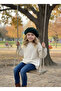 Children's French Painter Felt Beret Khaki - 4