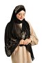 Black-Gold Back Tie Shawl Chiffon Sequin Cross 1912_102 - 3