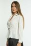 Solid Fitted Long Sleeve Blouse - 3