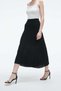 Solid Midi Skirt - 5