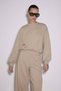 Dikişli Balon Kol Sweatshirt