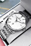 Original Stainless Steel Band Men Wristwatch Waterproof Silver Color Dke2147C1 - 2