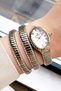 Snake Watch Model - Women's Wrist Watch, Waterproof Gold Gumus Steel Band - Bracelet Gift Dkby2046C3 - 6