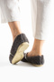 Women's Smoked Wool Pearl Winter Ballerina Shoes for Home and Outdoor Use - 8