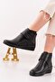 Orthopedic Sole Velcro Black Mother Boots Women's Boots - 3