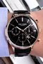 Men's Wristwatch 3 Atm Water Resistant Black Color Steel Band Tjeg2035C7