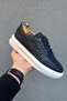 GENUINE LEATHER DARK BLUE DAILY EVA SOLE MEN'S SHOES - 7