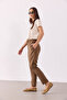 Alian Elastic Waist Beach Pants(Tencel)(Tm) - Kakao