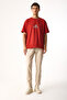 Men's Alfred Elastic Waist Linen Trousers - Beige - 4