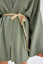 Casual Kimono with Belt Detail - Green - 6