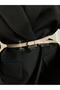 Imported Oval Gold Buckle Thin Belt, Trouser Belt, Shirt Belt, Jacket Belt