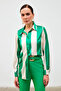 Striped Casual Shirt - Green - 3