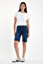 Women's Gabriel Dark Blue Regular Fit Jean Shorts - Dark Blue