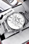 Exclusive Men's Wristwatch 3 Atm Water Resistant Silver Color Steel Band Dke2129C1 - 5