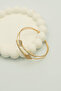 Gold Geometric Stone Double Row Women's Bracelet - 3