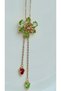 Women's Steel Green Stone Idyllia Elevator Y Necklace – Stylish and Elegant Design, a Gift for Your Loved One - 7