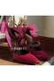 Bow Detailed Stoned Pink Heeled Shoes – Bride to Be Heeled Shoes – Bridesmaid Heeled Shoes - 5