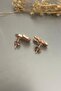 Women's Christmas Earrings with Snowman and Reindeer Figures - 3