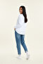 Women's Sweatshirt Crew Neck Regular Fit Cotton Lined 3 Thread Ribbed
