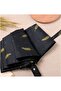 Automatic Feather Print Umbrella Black - 2