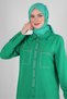 BUTTONED LINEN TUNIC WITH STITCH DETAIL 43606 - 2