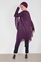 Asymetric Cut Silvery Salaş Tunic 4317 - 3
