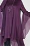 Asymetric Cut Silvery Salaş Tunic 4317 - 4