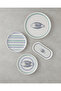 Aqualuna Ceramic Cake Plate 20 cm Blue-Green - 4
