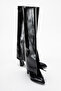 Aja Black Women's Thick Heeled Boots - 4