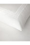 Model Pamuk Saten Embroidered King Size Bed Sheet Set White - 4